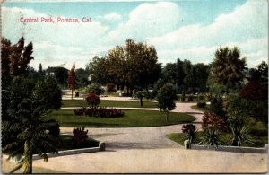 Central Park Pomona California Postcard 1910