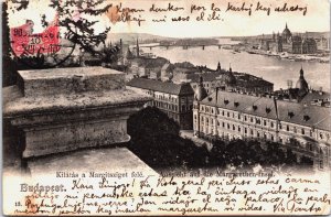 Hungary Budapest Aussicht auf die Margarethen-Insel Vintage Postcard C211
