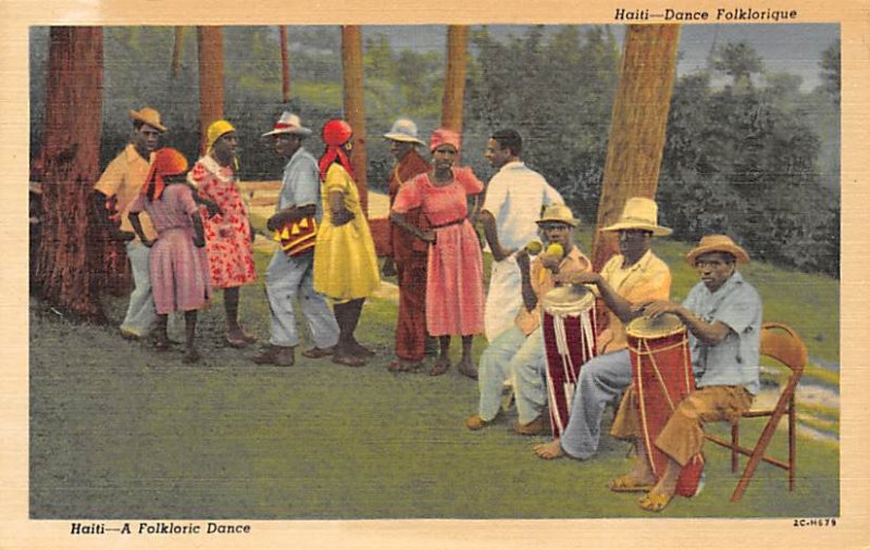 A Folkloric Dance Haiti Unused 