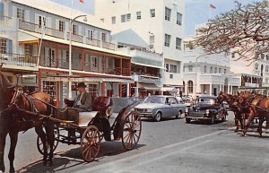 Hamilton's Front Street Horse and Buggy Bermuda Island Missing stamp, Postal ...