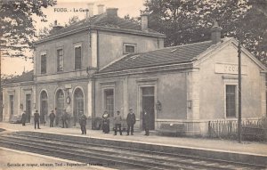France Foug La Gar Railway Train Station interior  postcard C324