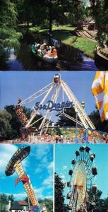 Great Escape Fun Park Lake George c1980s Complete Set of 6 Postcards  I14