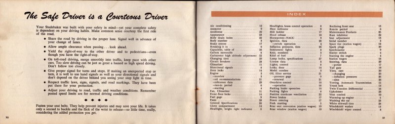 1966 Studebaker Owner's Guide  11 x 8