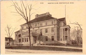 Newtonville, Massachusetts - A view of the Newton Club - c1908