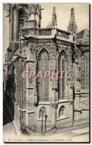 Old Postcard Caen S Church St Sauveur The Apse