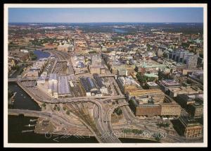 High above the Central Station, downtown Stockholm