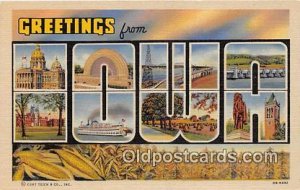 Large Letter State Iowa, USA Unused 