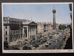 Ireland DUBLIN THE GENERAL POST OFFICE & O'CONNELL ST. c1950's by Irish Printers