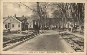 Montpelier VT 1927 Flood Damage VINTAGE EXC COND Postcard #10
