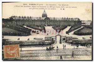 Postcard Old Paris 7 stop Invalides general view Hotel des Invalides