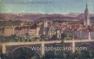 City & Alps Bern Swizerland Unused 