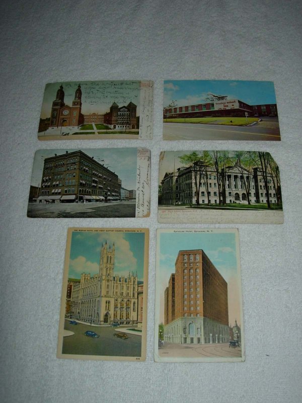 Syracuse NY - Lot Of 6 Great Vintage Postcards - x0602