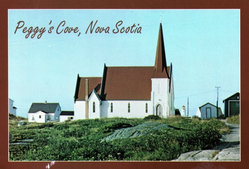 CONTINENTAL SIZE POSTCARD PEGGY'S COVE NOVA SCOTIA CANADA VIEW 6