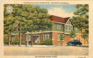 Auto 1940s Park Dale East Shore Hotel Frankfort Michigan roadside Kramer 10841