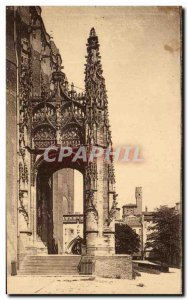 Old Postcard Albi Cathedrale Sainte Cecile The Porch