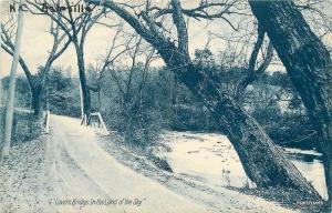 C-1910 Asheville North Carolina Lovers Bridge Hackney Moale postcard 3758