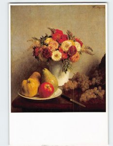 Postcard Fleurs et fruits By Henri Fantin Latour Musée d Orsay Paris France