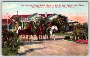 1910's IMPERIAL VALLEY RANCH HOME of HAROLD BELL WRIGHT VAN ORNUM CO POSTCARD