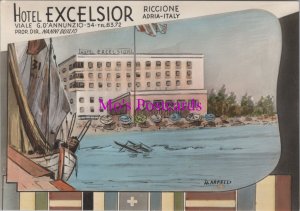 Italy Postcard - Hotel Excelsior Riccione Adria, Rimini     RR20792