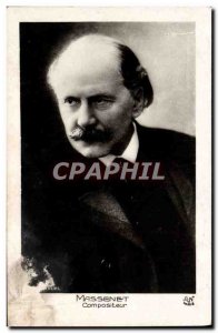 Postcard Old Massenet Composer