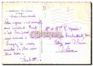 Postcard Modern Bordeaux Place Gambette Square