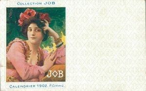Art Nouveau Collection Job Calendrier 1902 P.Gervais Smoking Advertisement 05.74