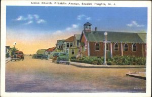 Seaside Heights New Jersey NJ Union Church Vintage Postcard