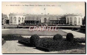 Deauville - Plage Fleurie - Casino - Old Postcard