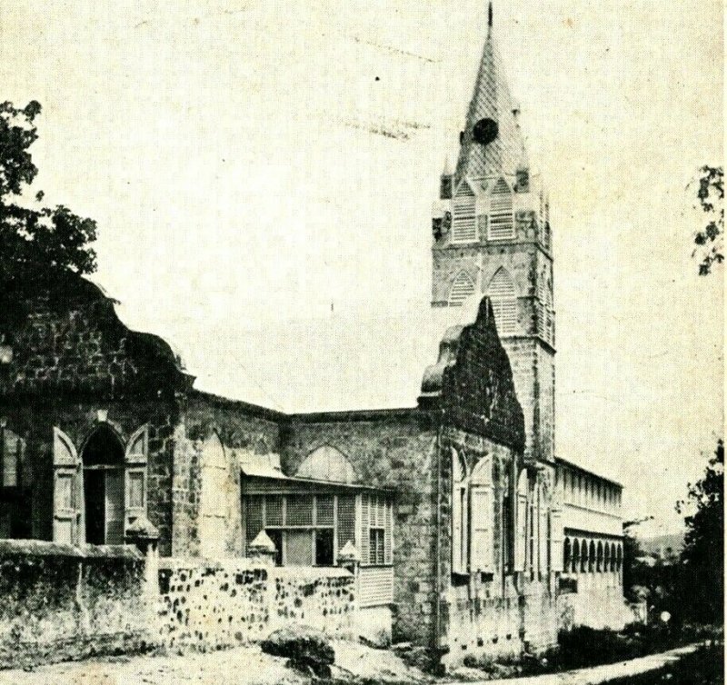 Steeple Roman Catholic Church Frederiksted St Croix Virgin Islands UNP Postcard