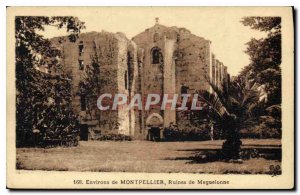 Old Postcard surroundings MONTPELLIER Ruinses Maguelonne