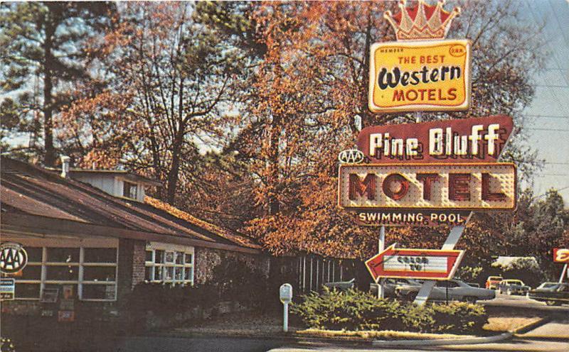 Pine Bluff Motel Arkansas postcard