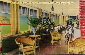 New York Keuka The Keuka Hotel Porch Dining Room Overlooking Keuka Lake