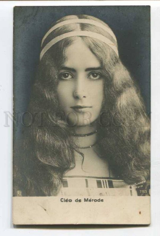 286663 CLEO DE MERODE French BALLET Dancer LONG HAIR Photo