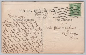 Holiday~Sheep Bush & Cross Peaceful Eastertide~Vintage Postcard