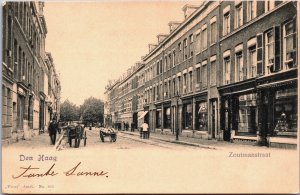 Netherlands Den Haag The Hague Zoutmanstraat Vintage Postcard C070