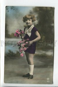 3184730 KID FASHION Girl HAIRSTYLE Vintage PHOTO 1938 year PC