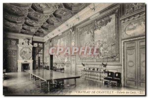 Old Postcard Chateau de Chantilly Gallery deer