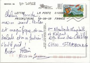 BF20958 menton ship bateaux france front/back image