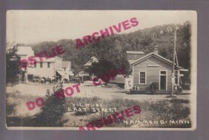 Hammond MINNESOTA RPPC 1916 DEPOT Train Station nr Mazeppa Plainview Oronoco MN