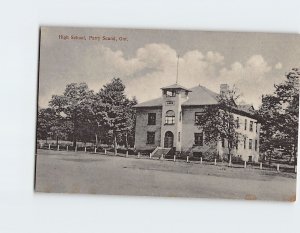 Postcard High School Parry Sound Canada