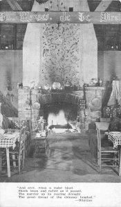 Rockville Maryland Normandy Farm Dining Room Fireplace Postcard AA79773