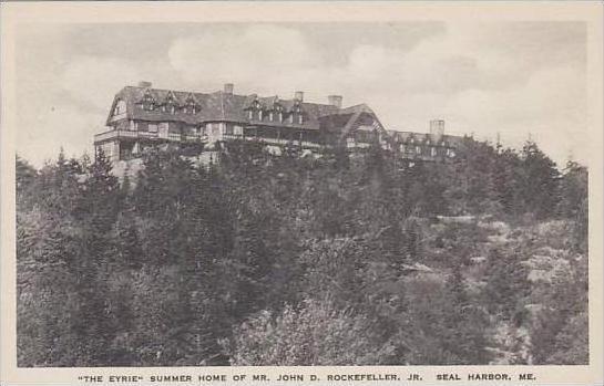 Maine Seal Harbor The Eyrie Summer Home Of Mr John D Rockefeller Jr Albertype