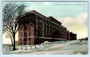 DES MOINES, IA Iowa ~  METHODIST HOSPITAL ~ c1910s  Polk County Postcard