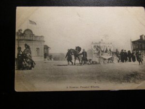 Siberia 1919- funeral procession- Real Photo-YMCA issue