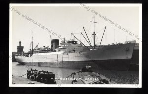 UC127 - Union Castle Cargo Ship - Rothesay Castle - postcard by B Feilden