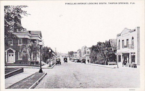 Pinellas Avenue Looking South Tarpon Springs Florida