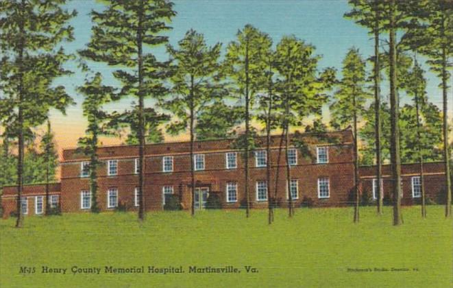 Virginia Martinsville Henry County Memorial Hospital