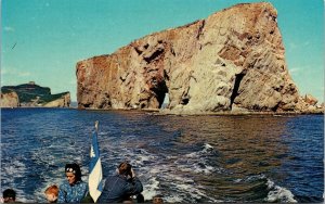 Perce Rock From Excursion Boat Conaventure Island PQ Canada Postcard UNP VTG 