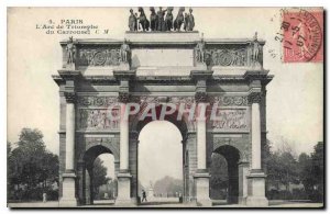 Postcard The Old Paris Arc de Triomphe du Carrousel