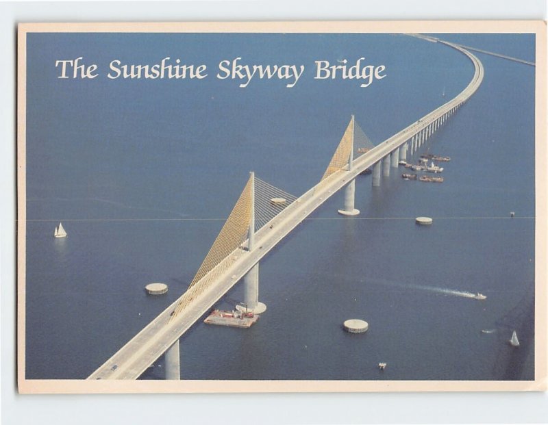 Postcard The Sunshine Skyway Bridge, St. Petersburg, Florida